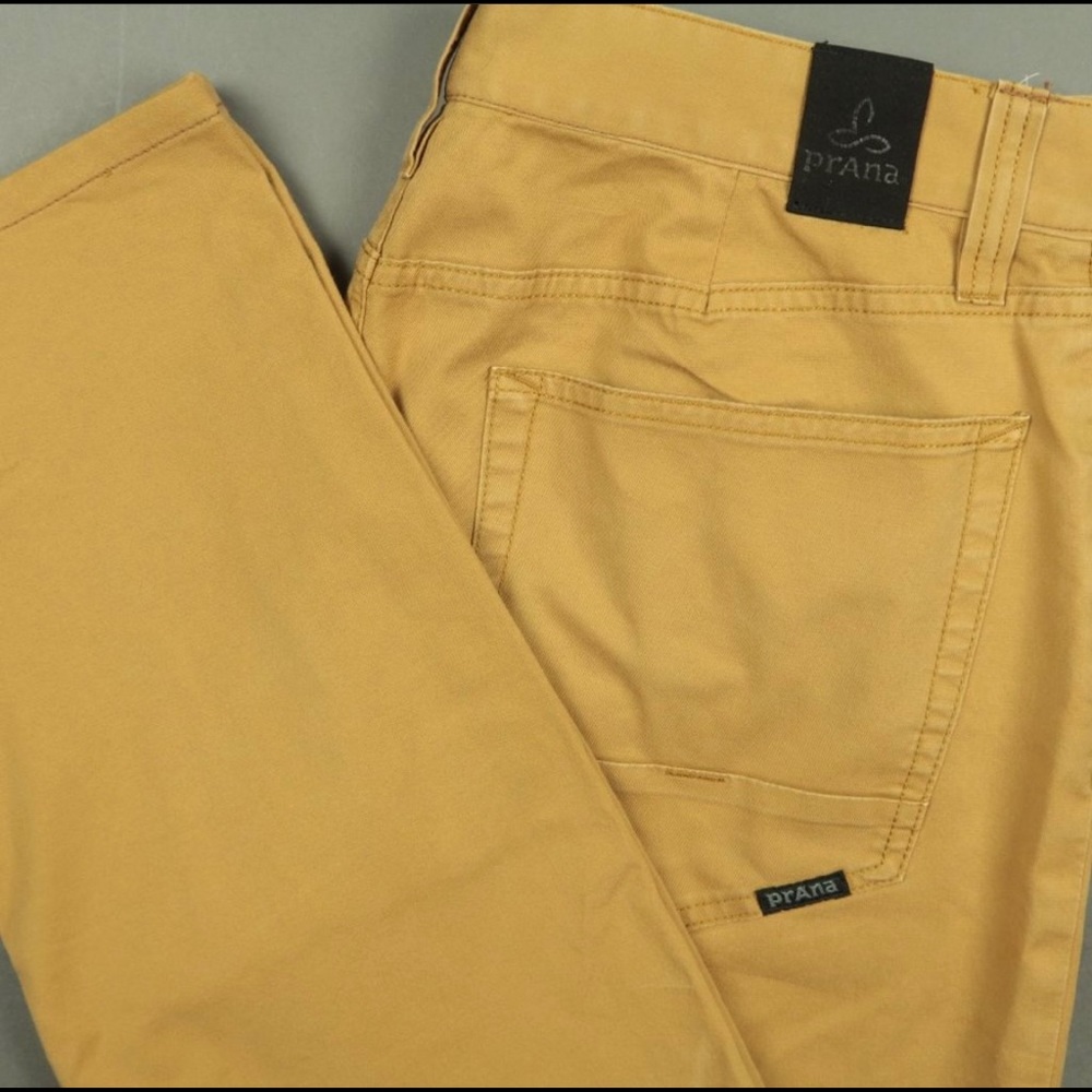 Prana Ulterior Slim Fit Pant in Embark Brown Size 36